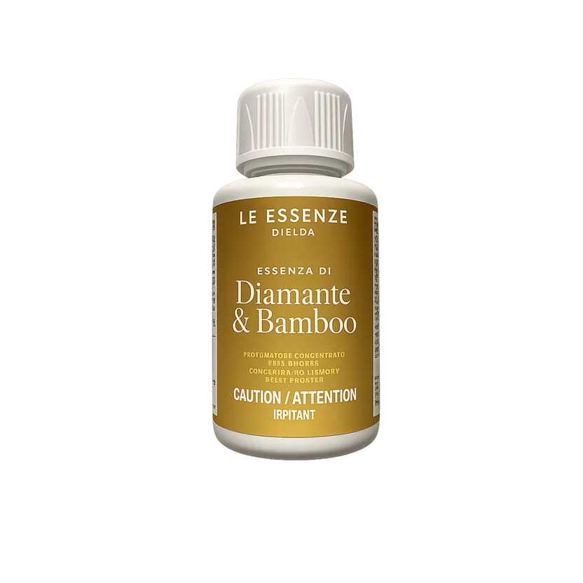 Diamante & Bamboo transparent 100ml bottle of scent booster by aROMA Laundry Canada. 