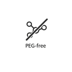 aROMA Laundry scent boosters are PEG free formula. PEG free Icon.