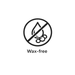 aROMA Laundry products are wax free formula scent boosters. Wax Free icon.